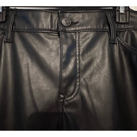 Torrid Womens Black Faux Leather Pants Size 18 Regular - Picture 9 of 12